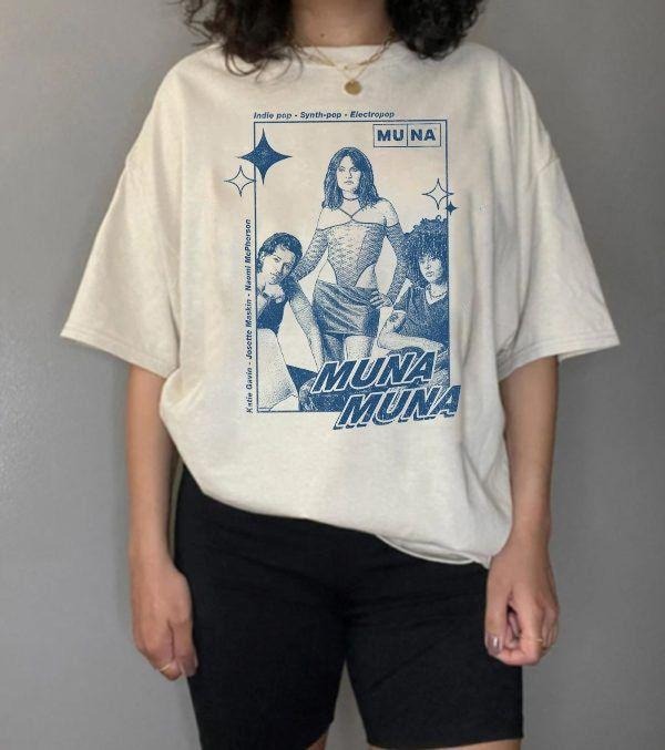 Retro Muna Band T-Shirt, Vintage Music Tour Inspired Gift Tee