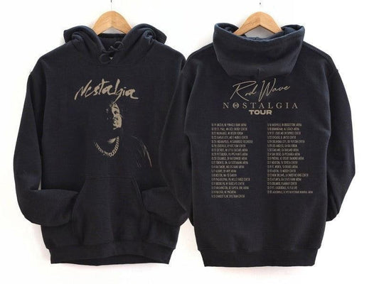 Retro Nostalgia Tour 2023 inspired Hoodie, Nostalgia Music Tour Aesthetic Hoodie, Rod Wave unisex sweater T-shirt