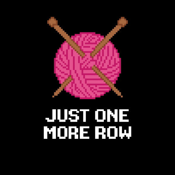 Retro Pixel Art Pink Yarn Ball