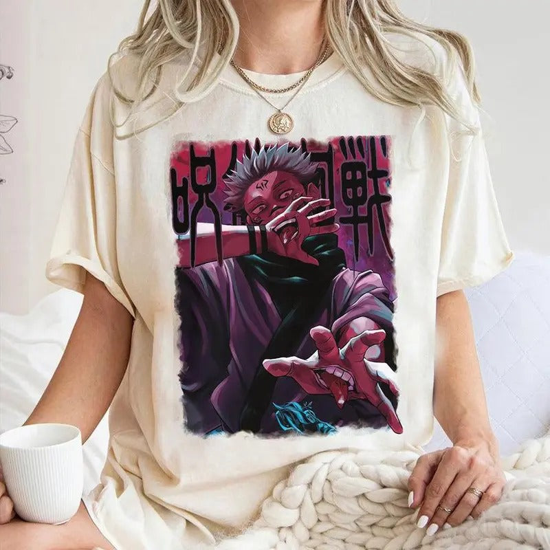 Retro Ryomen Sukuna Sweatshirt, Manga Jujutsu Kaisen Shirt, Sukuna Hoodie, Anime Manga Graphic Shirt, Japanese Anime Tshirt, Anime Graphic Shirt, Gift for Anime Manga Fan Sweatshirt, Hoodie, Comfort Colors