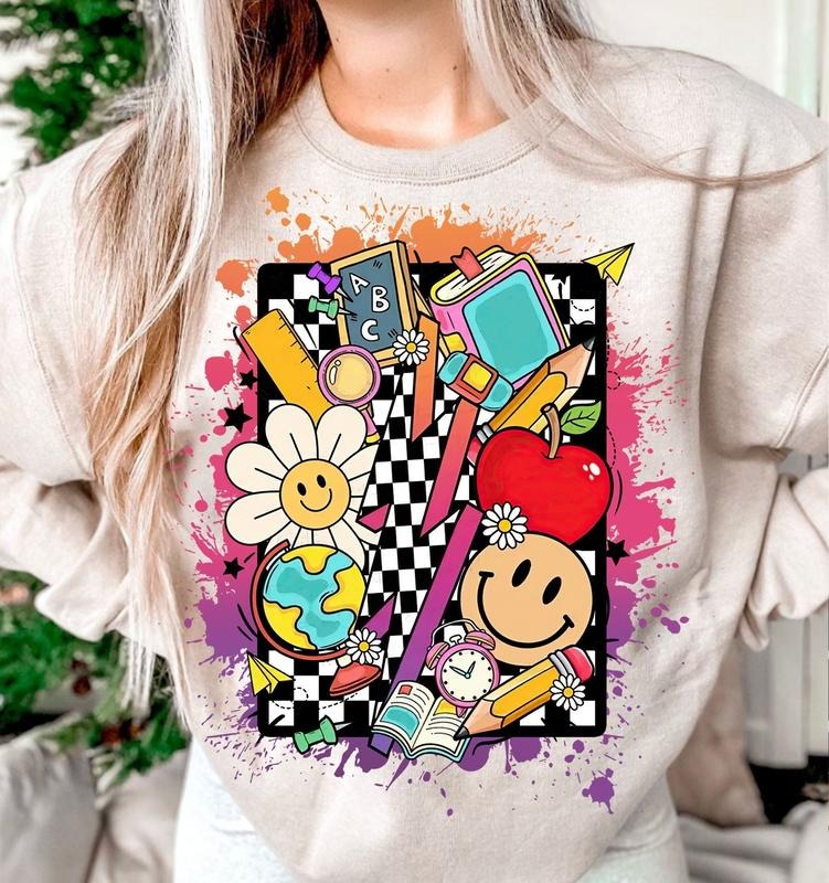 Retro Teacher Png Design Teacher Png Teacher Life Png Teacher Clipart Digital Download Teacher Sublimation Back To School Png Sleeve Womenswear Sleeve Womenswear