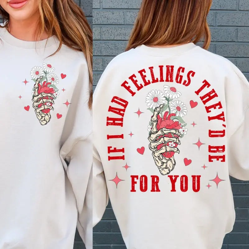 Retro Valentine's Day T-Shirt, Skeleton V-Day Sweatshirt, Groovy Heart Candy Crewneck, Trendy Valentine Clothing