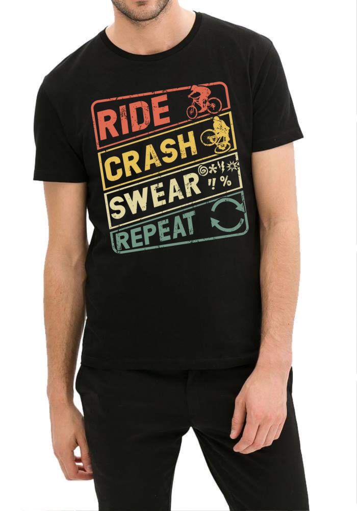 Ride Crash Swear Repeat T-Shirt Hoodie, Sweatshirt | CoreVibeTees.com