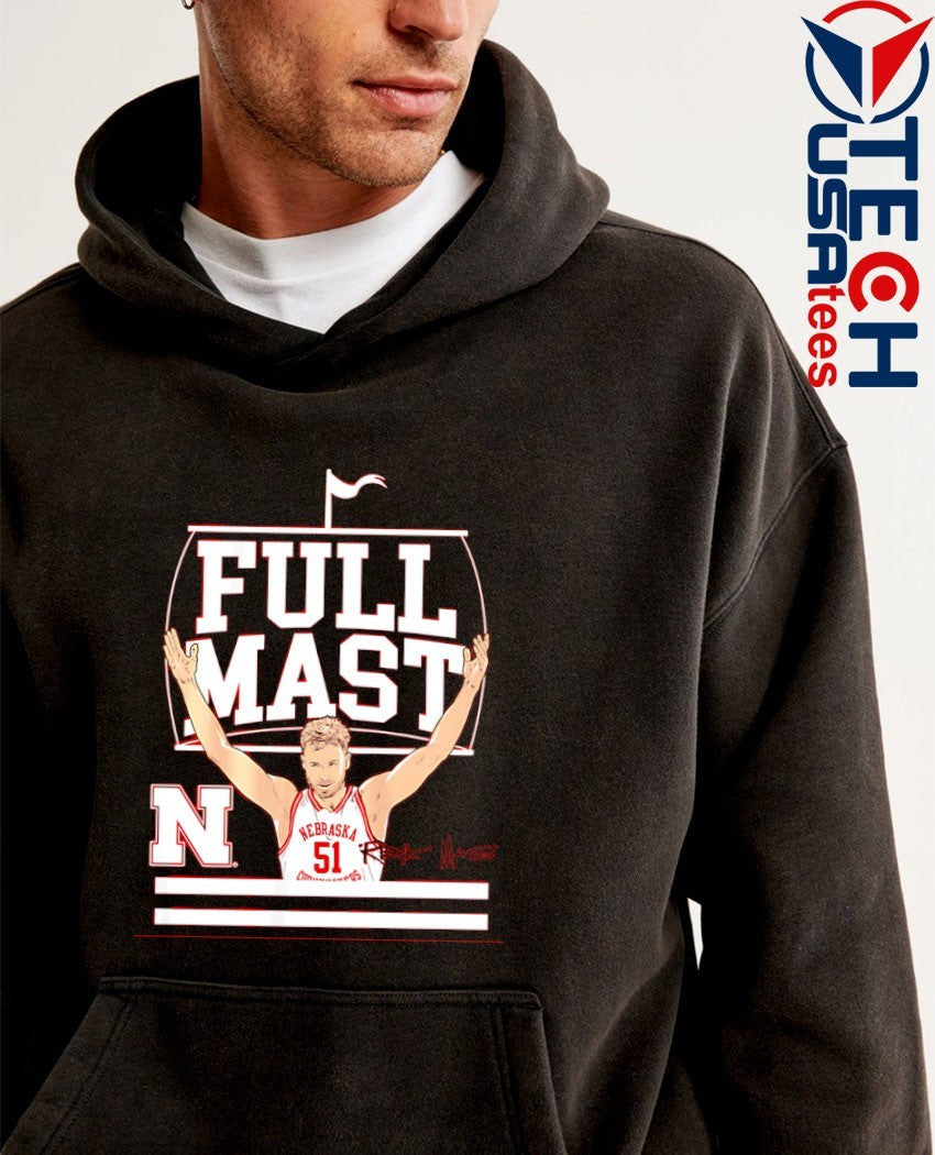 Rienk Mast Nebraska Cornhuskers Basketball Full Mast signature shirt