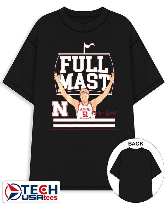 Rienk Mast Nebraska Cornhuskers Basketball Full Mast signature shirt