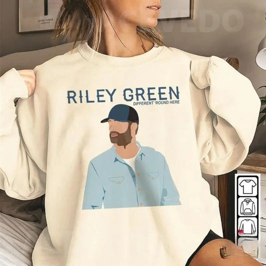 Riley Green Shirt 90S Album Tee Classic Unisex, Country Music Shirt For Fan, Riley Green Sweatshirt For man, for her Top Menswear Womenswear Printed