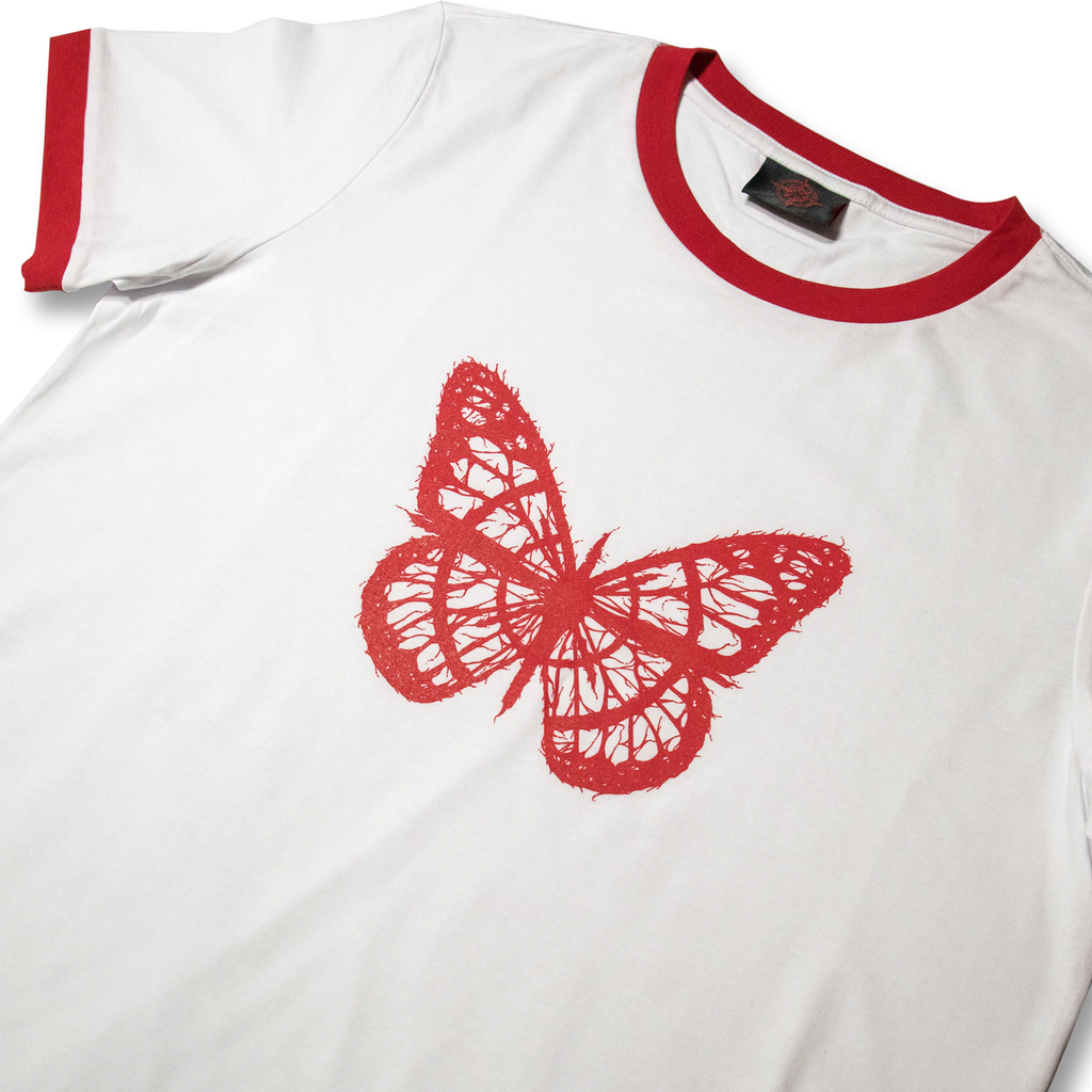 Vamachara - BUTTERFLY WOMEN'S RINGER TEE Hoodie, Sweatshirt | CoreVibeTees.com (Image 1)