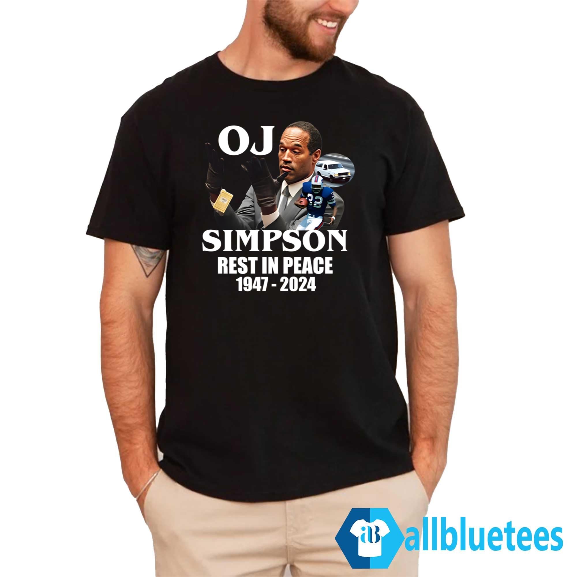 Rip OJ Simpson 1947-2024 Shirt