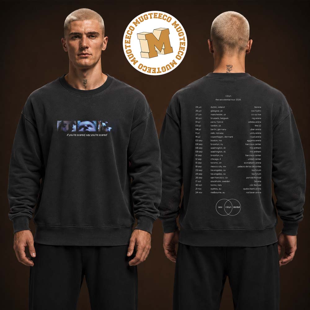 Robyn The Sexistential Tour 2026 Merch Tee Sucker Two Sided Unisex Long Sleeve Shirt