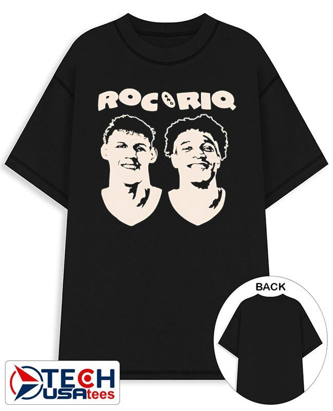 Roc and Riq Iowa Wolves head shirt