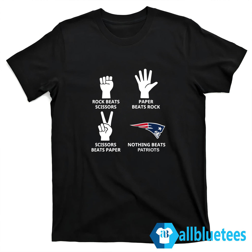 Rock Scissors Paper Nothing Beats Patriots Shirt