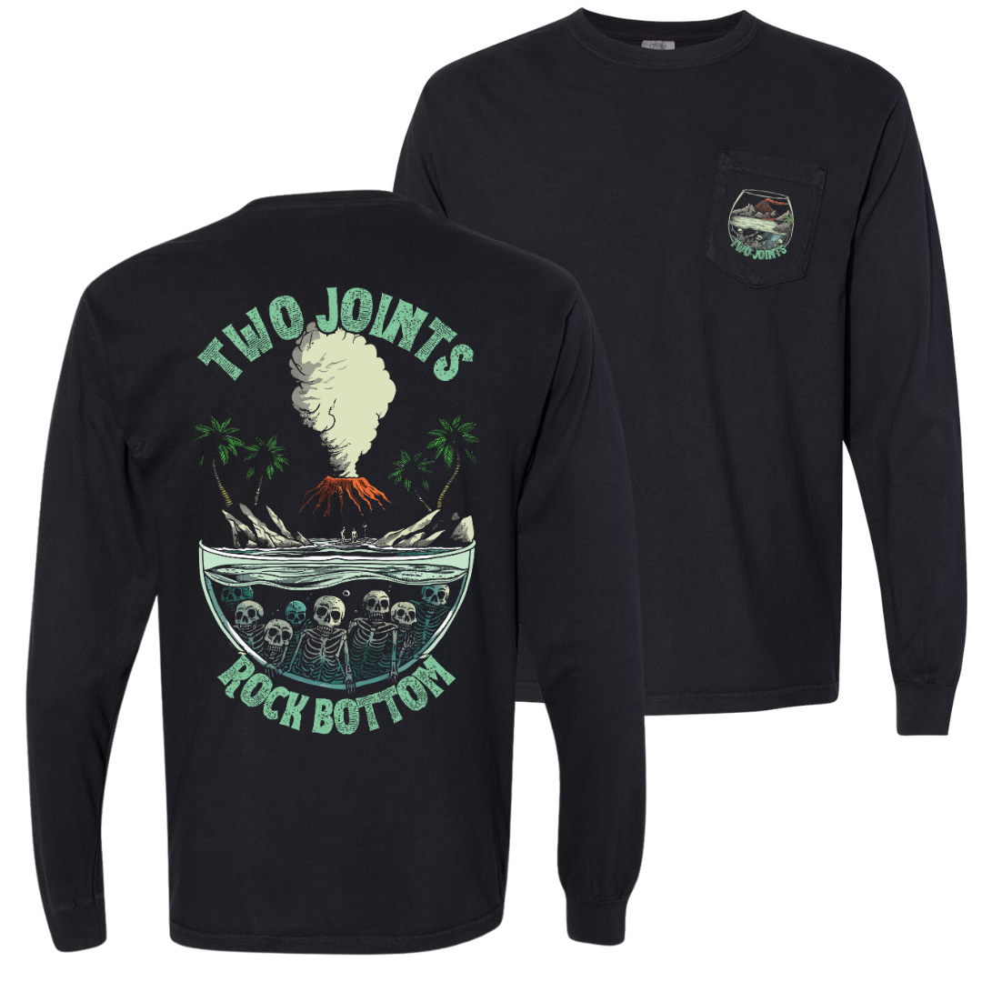 Rock Bottom Long Sleeve Tee Hoodie, Sweatshirt | CoreVibeTees.com