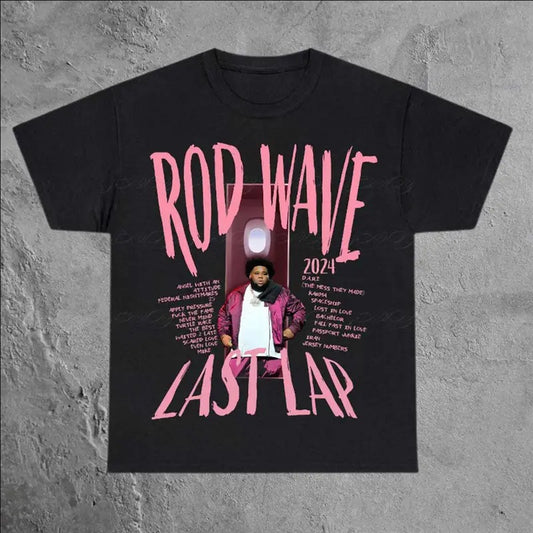 Rod Wave The Last Lap 2024 Concert T-Shirt Music Lovers Tee