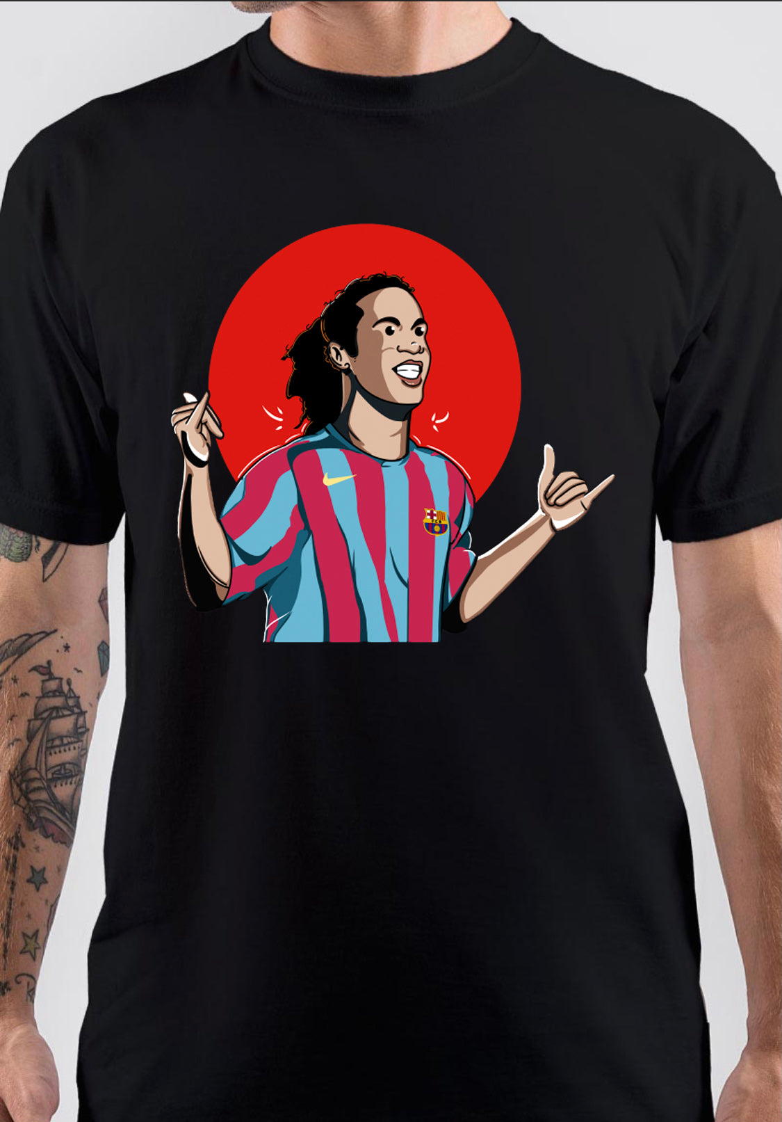 Ronaldinho Cartoon Art T-Shirt Hoodie, Sweatshirt | CoreVibeTees.com