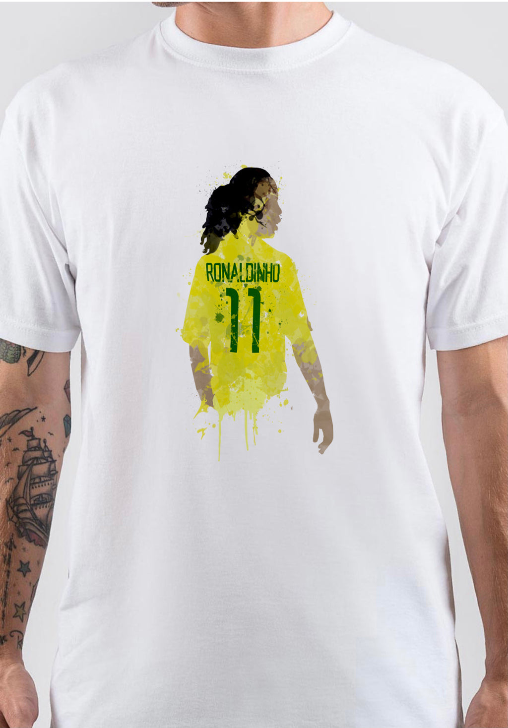 Ronaldinho Watercolor Art T-Shirt Hoodie, Sweatshirt | CoreVibeTees.com
