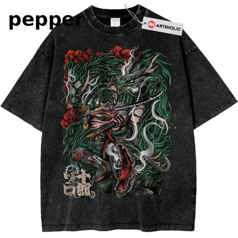 Roronoa Zoro Shirt, One Piece Shirt, Anime Shirt, Vintage Tee