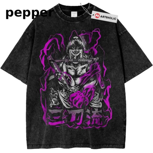 Roronoa Zoro Shirt, One Piece Shirt, Anime Shirt, Vintage Teestyle{n002}2