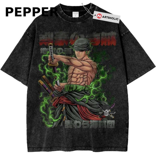 Roronoa Zoro T-Shirt, One Piece Shirt, Anime Shirt, Vintage Graphic Tee
