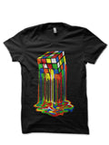 Rubiks Cube Melting Black T-Shirt Hoodie, Sweatshirt | CoreVibeTees.com