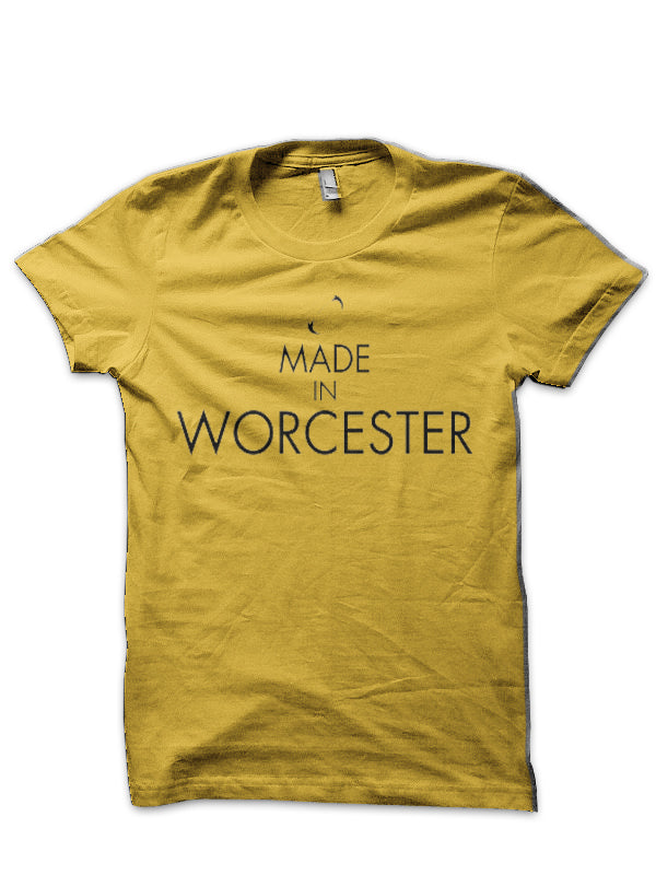 Made in Worcester | Rugby Ball | Black Print T-Shirt Hoodie, Sweatshirt | CoreVibeTees.com