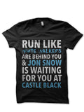 Run Like White Walker Chasing You Black T-Shirt Hoodie, Sweatshirt | CoreVibeTees.com
