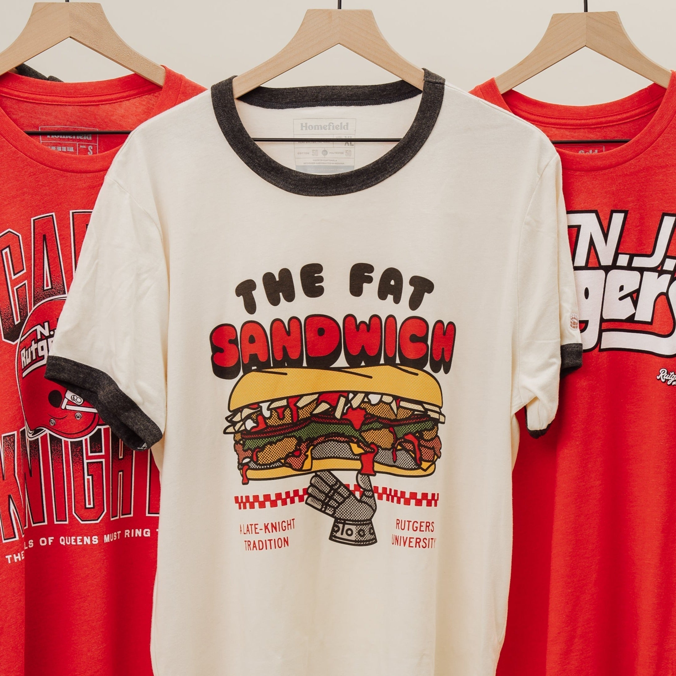 Rutgers Fat Sandwich Ringer Tee Style001 Hoodie, Sweatshirt | CoreVibeTees.com (Image 2)