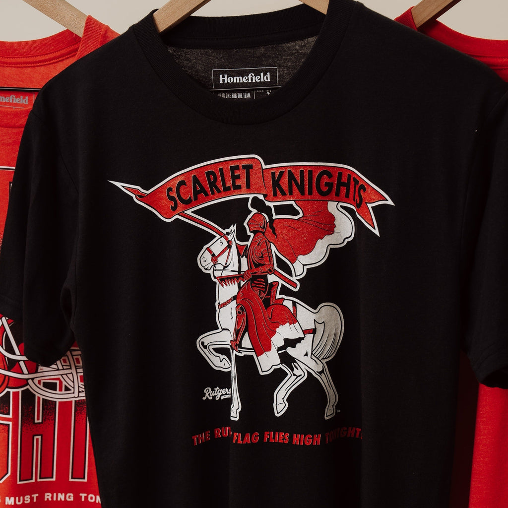 Retro Rutgers "Flag Flies High" Scarlet Knights Tee Hoodie, Sweatshirt | CoreVibeTees.com (Image 2)