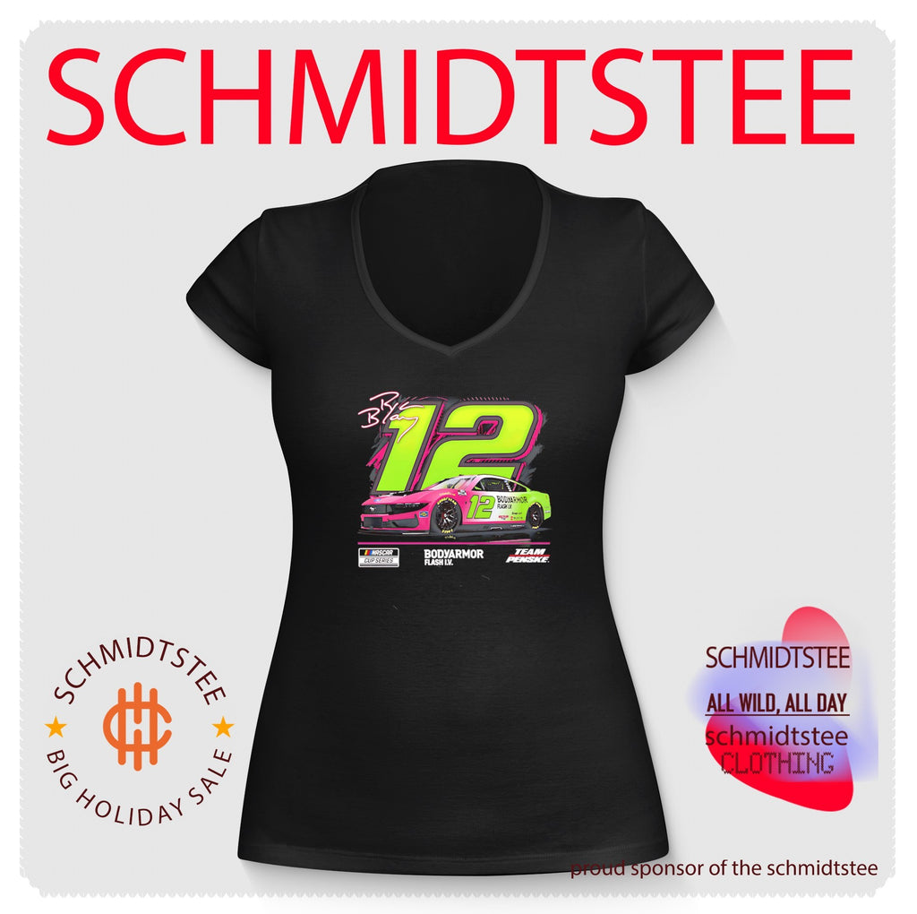 Ryan Blaney Team Penske no 12 Body Armor Flash IV signature shirt