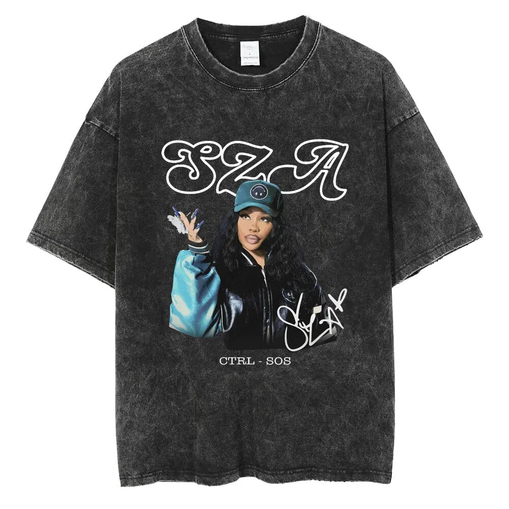 SZA Vintage T-shirt Style001 Hoodie, Sweatshirt | CoreVibeTees.com (Image 2)