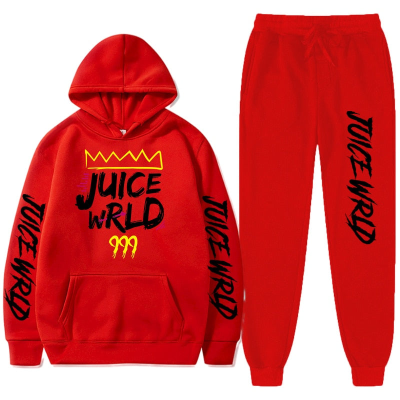 Juice WRLD Hoodies Pullover Joggers Sweatpants Casual Tracksuit Black typography T-Shirts, Sweatshirt (Image 2)