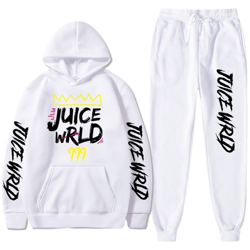 Juice WRLD Hoodies Pullover Joggers Sweatpants Casual Tracksuit Black typography T-Shirts, Sweatshirt (Image 1)