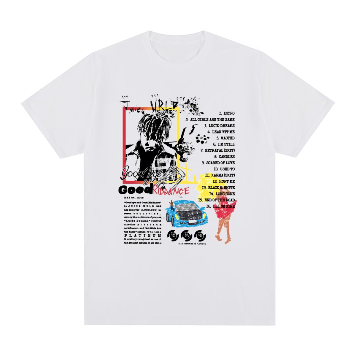 JUICE WRLD Vintage T shirt Hoodie, Sweatshirt | CoreVibeTees.com (Image 2)