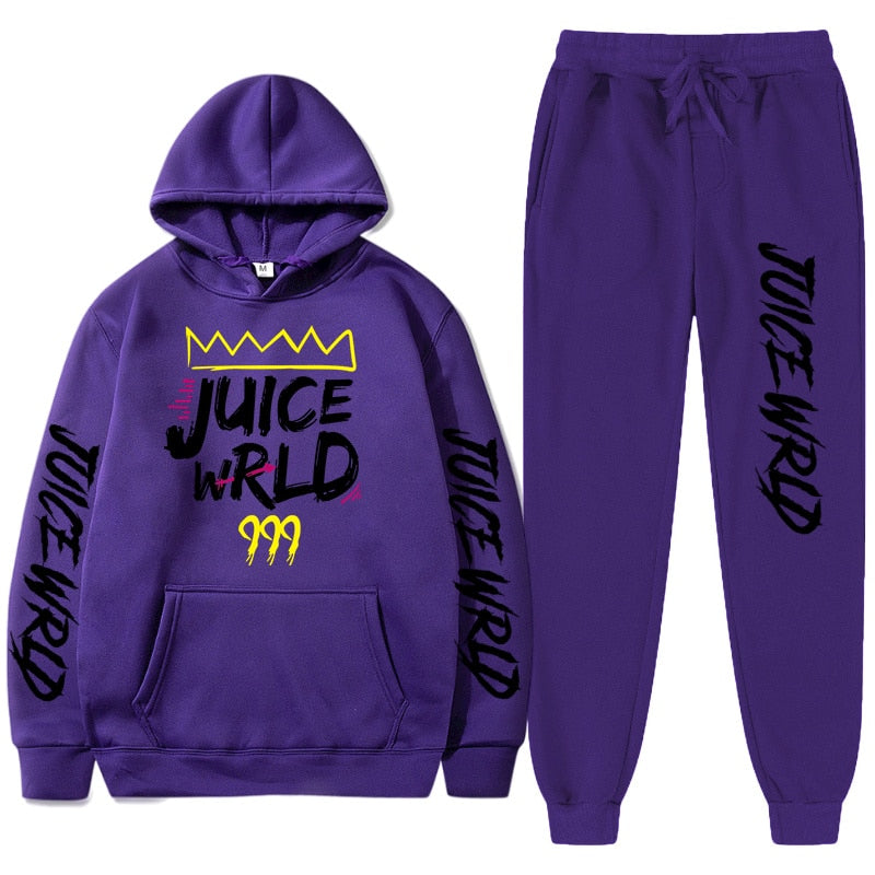 Juice WRLD Hoodies Pullover Joggers Sweatpants Casual Tracksuit Black typography T-Shirts, Sweatshirt (Image 5)
