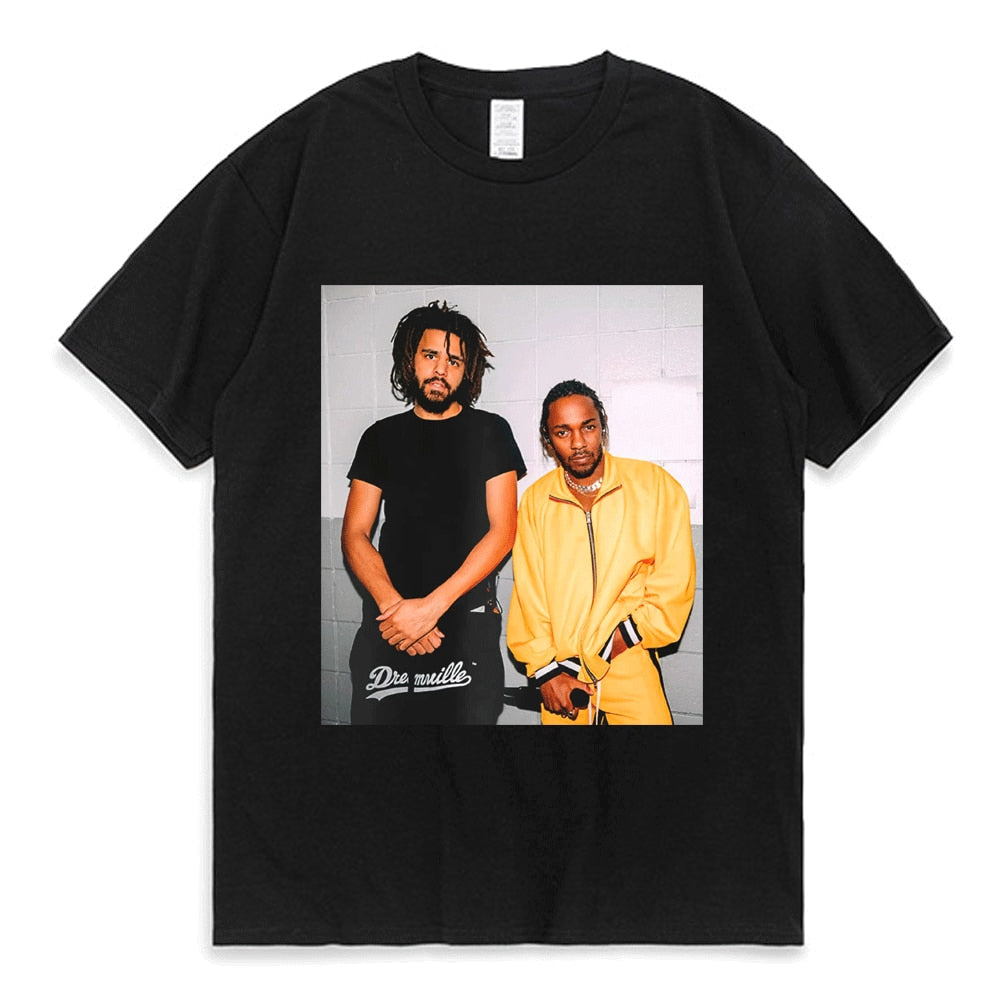 J Cole Kendrick Lamar T-shirt Hoodie, Sweatshirt | CoreVibeTees.com (Image 1)