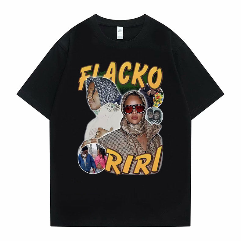 Asap Rocky Fiacko Riri Graphic Print T shirt Vintage  Unisex Hoodie, Sweatshirt | CoreVibeTees.com (Image 1)