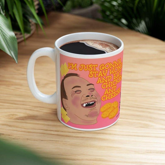 [SALE UP TO 50%] Love on the Spectrum CHICKEN & CHEESE Frankie Tanner Roommate Funny Ceramic 15 oz Reality Tv Coffee Mug , Friend, Birthday Gift
