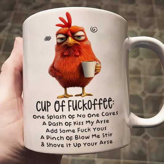 [SALE UP TO 50%]Funny Mug - Cup Of Fuckoffee 11 oz or 15 oz Ceramic Mug- Fun Gifts For Coworker, Friends, Boss