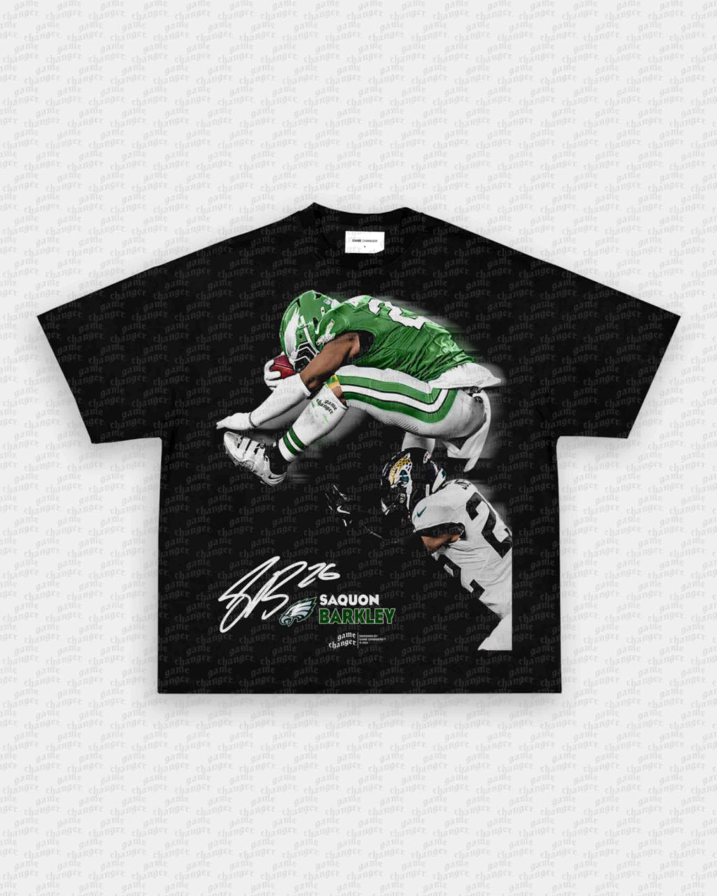 SAQUON REVERSE HURDLE TEE Hoodie, Sweatshirt | CoreVibeTees.com (Image 1)