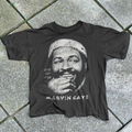 MARV1N GAYE LETS GET IT ON 80-90 VINTAGE WASHED BLACK T-SHIRT Hoodie, Sweatshirt | CoreVibeTees.com (Image 1)