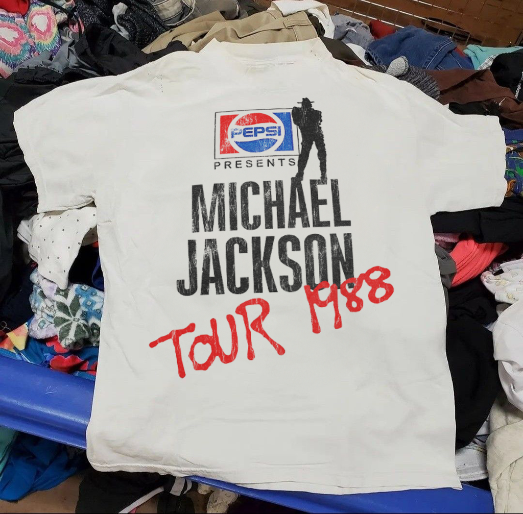 MICHAEL JACKSON 1988 TOUR WASHED WHITE TSHIRT Hoodie, Sweatshirt | CoreVibeTees.com (Image 4)