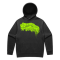 Green Logo Hoodie (Faded Black) T-Shirts, Sweatshirt | CoreVibeTees.com (Image 1)