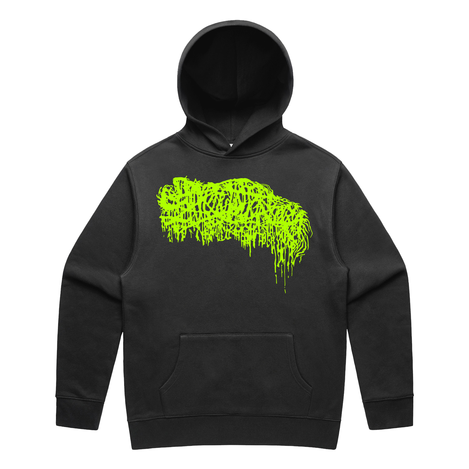 Green Logo Hoodie (Faded Black) T-Shirts, Sweatshirt | CoreVibeTees.com (Image 1)