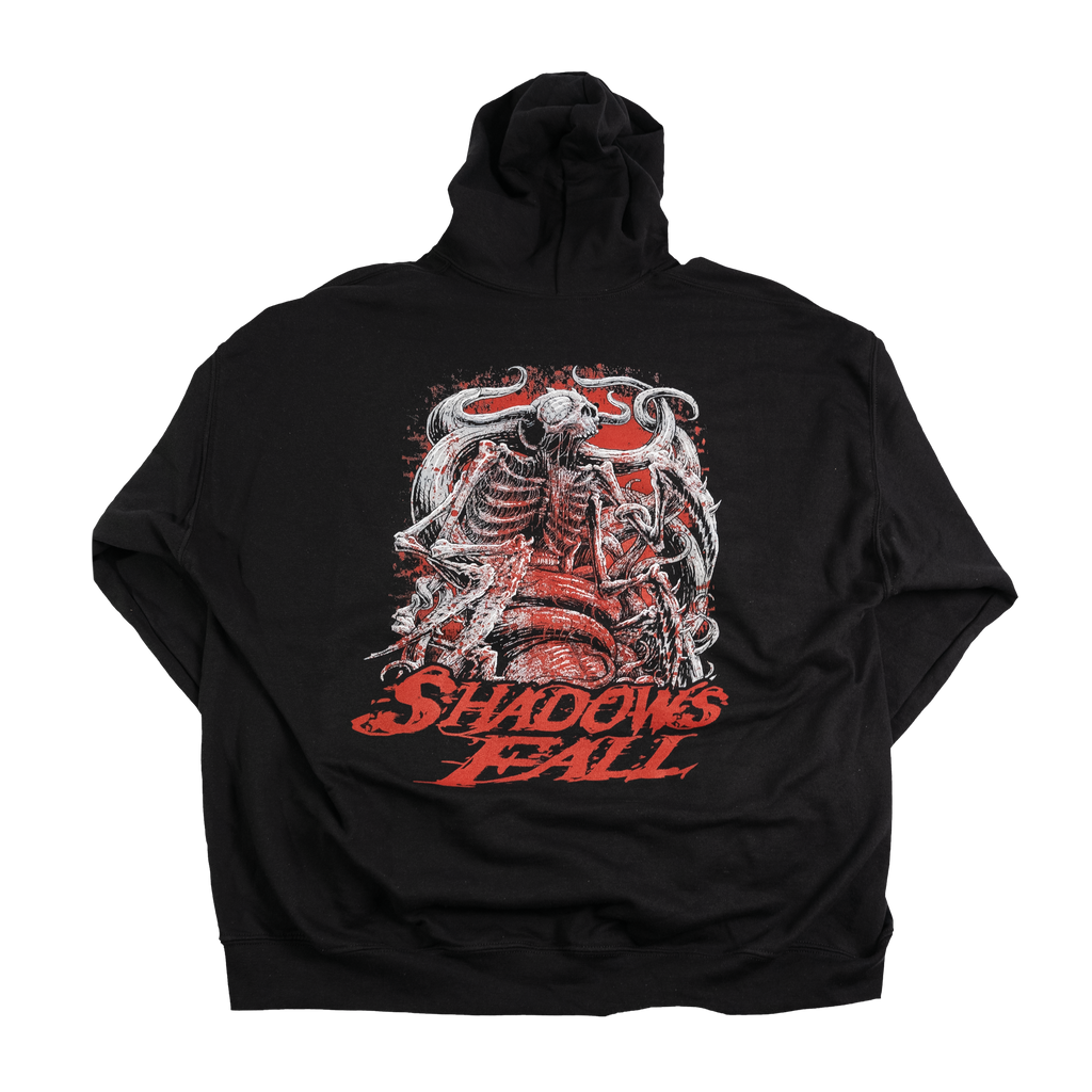 Shadows Fall - Logo w/ Skull Spikes Hoodie T-Shirts, Sweatshirt | CoreVibeTees.com (Image 2)