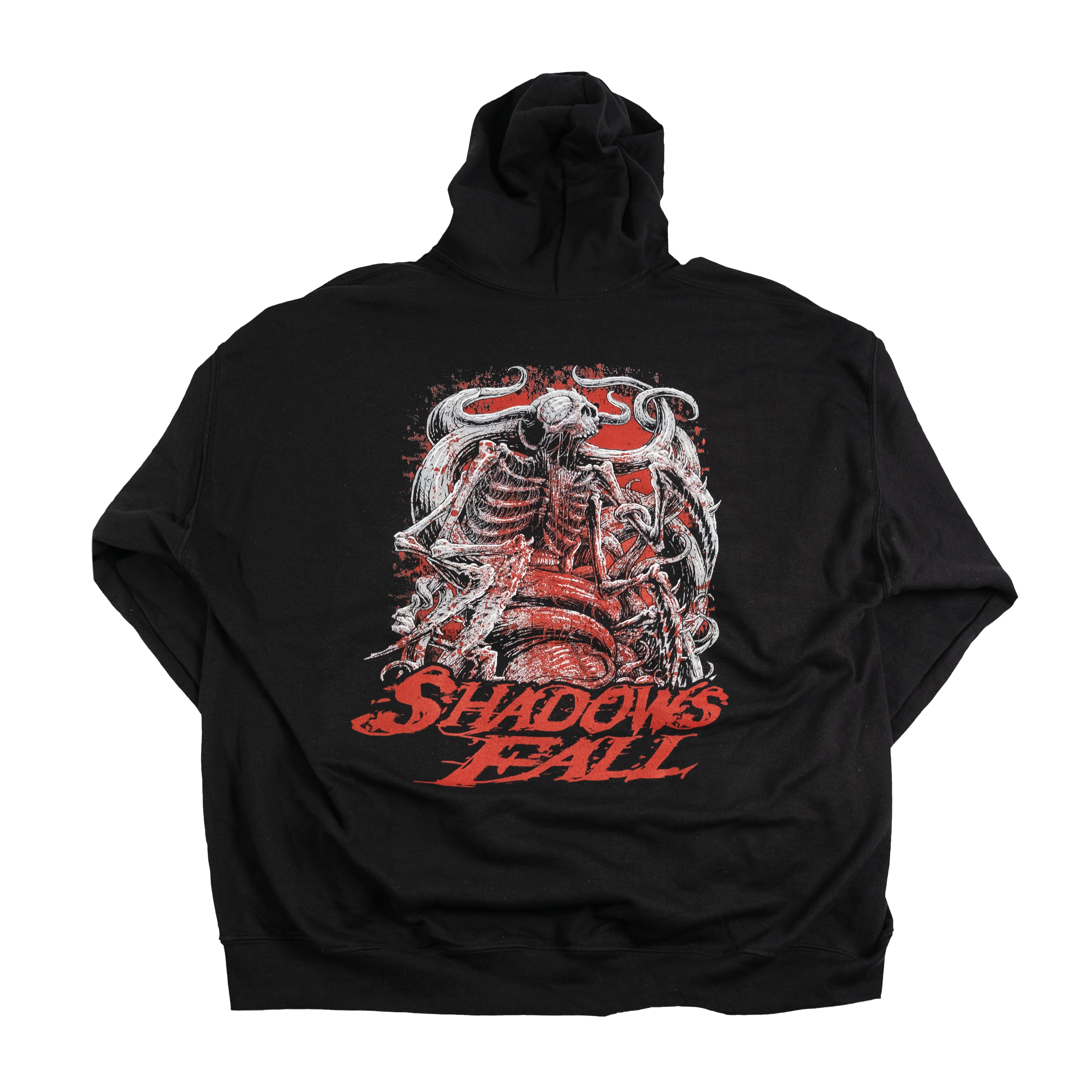 Shadows Fall - Logo w/ Skull Spikes Hoodie T-Shirts, Sweatshirt | CoreVibeTees.com (Image 2)