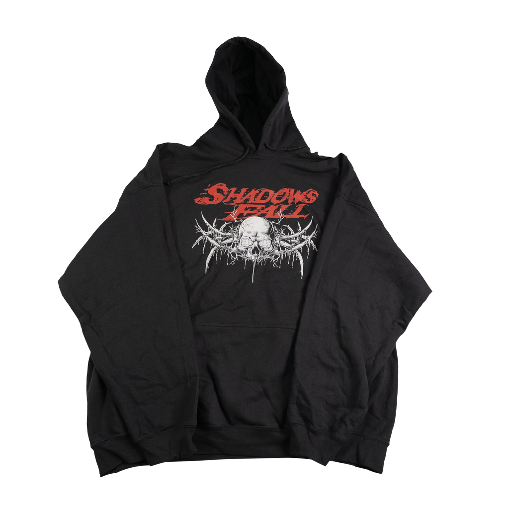 Shadows Fall - Logo w/ Skull Spikes Hoodie T-Shirts, Sweatshirt | CoreVibeTees.com (Image 1)