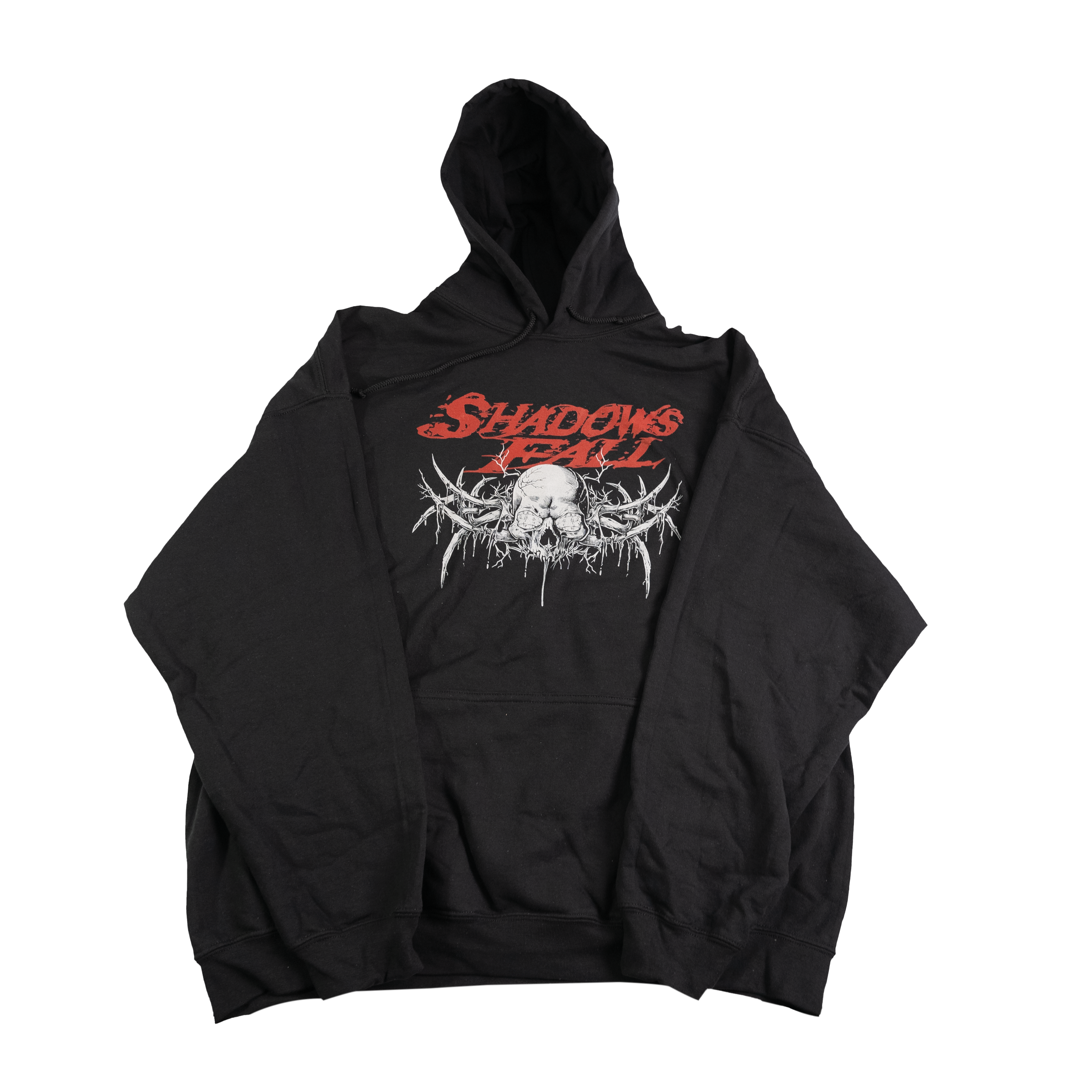 Shadows Fall - Logo w/ Skull Spikes Hoodie T-Shirts, Sweatshirt | CoreVibeTees.com (Image 1)