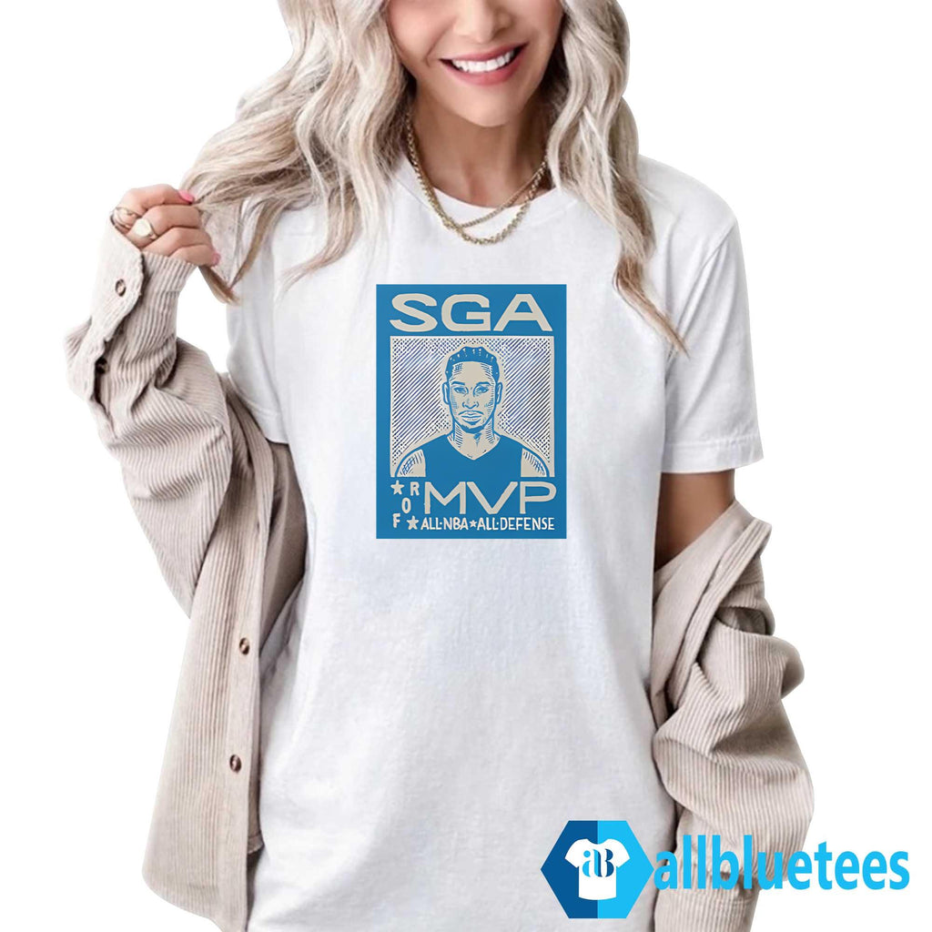 SGA Shai Gilgeous-Alexander For MVP All-Defense Shirt