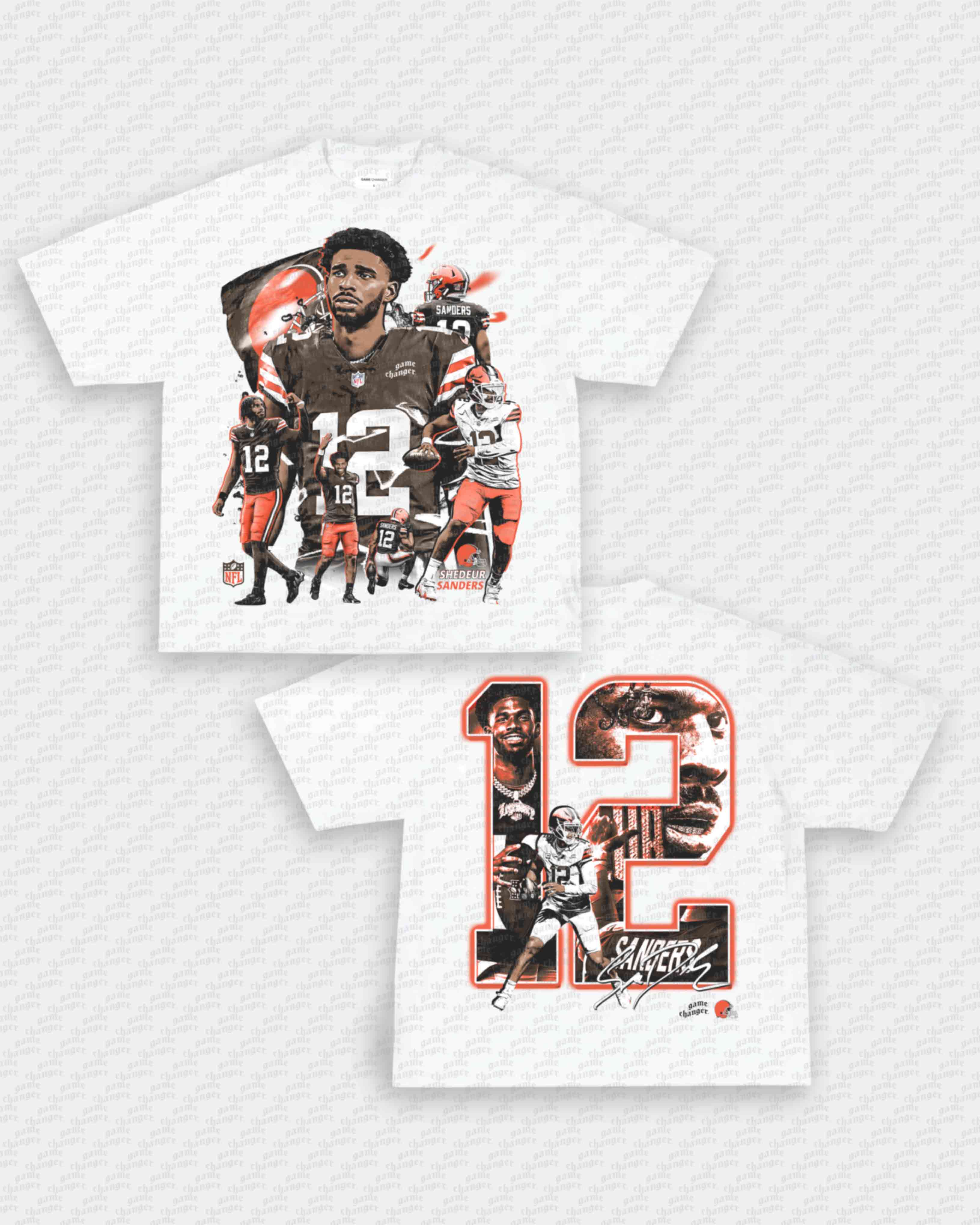 SHEDEUR SANDERS - BROWNS TEE - [DS] Hoodie, Sweatshirt | CoreVibeTees.com (Image 3)