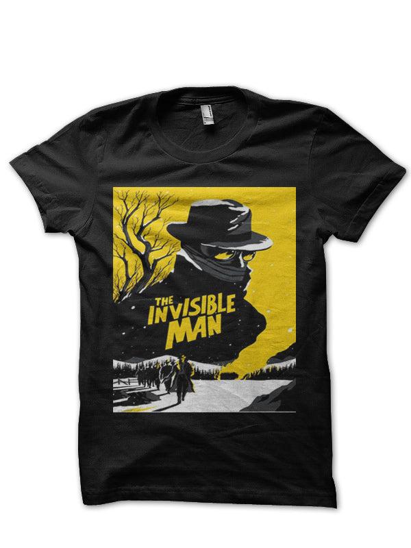 The Invisible Man Half Sleeve Black T-Shirt Hoodie, Sweatshirt | CoreVibeTees.com