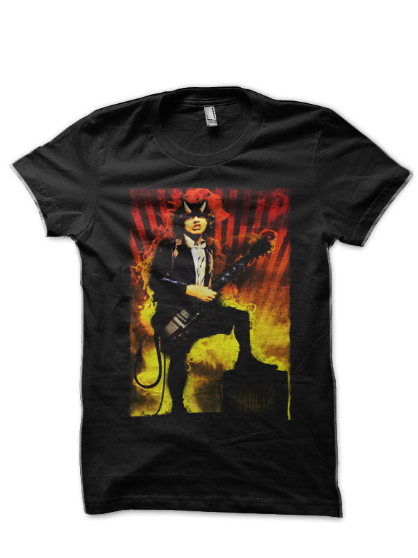 AC DC Half Sleeve Black T-Shirt Hoodie, Sweatshirt | CoreVibeTees.com